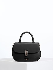 Luella Grey Black Delia Top Handle Cross-Body Bag - Image 1 of 3