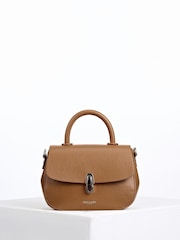 Luella Grey Tan Brown Delia Top Handle Cross-Body - Image 3 of 5