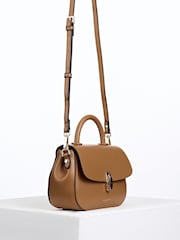 Luella Grey Tan Brown Delia Top Handle Cross-Body - Image 4 of 5