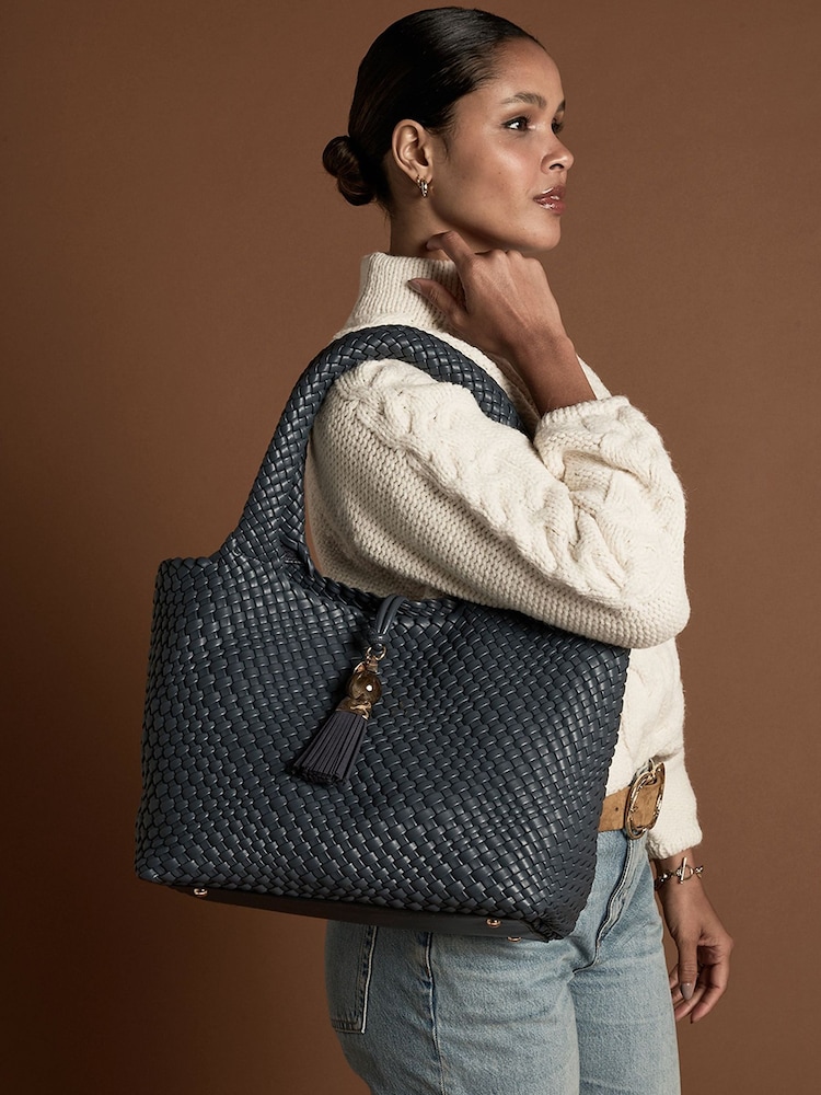 Luella Grey Saskia Tote-Tasche mit Webstruktur - Bild 1 von 5 Luella Grey Saskia Tote-Tasche mit Webstruktur - Bild 1 von 5