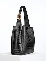 Luella Grey Black Ariadne Hobo Bag - Image 4 of 5
