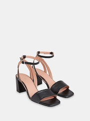 Whistles Black Block Heel Eden Sandals - Image 2 of 3