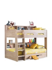 Julian Bowen Oak Kids Storage Bunk Bed - Image 3 of 5