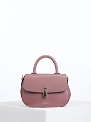 Luella Grey Pink Delia Top Handle Cross-Body - Image 3 of 5