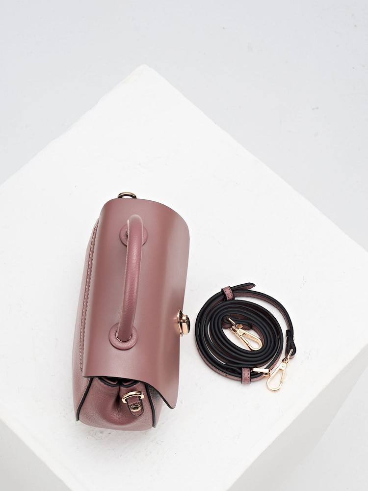 Luella Grey Pink Delia Top Handle Cross-Body - Image 5 of 5 Luella Grey Pink Delia Top Handle Cross-Body - Image 5 of 5