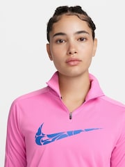 Nike Pink Swoosh Dri-FIT Half Zip Mid Layer - Image 4 of 6