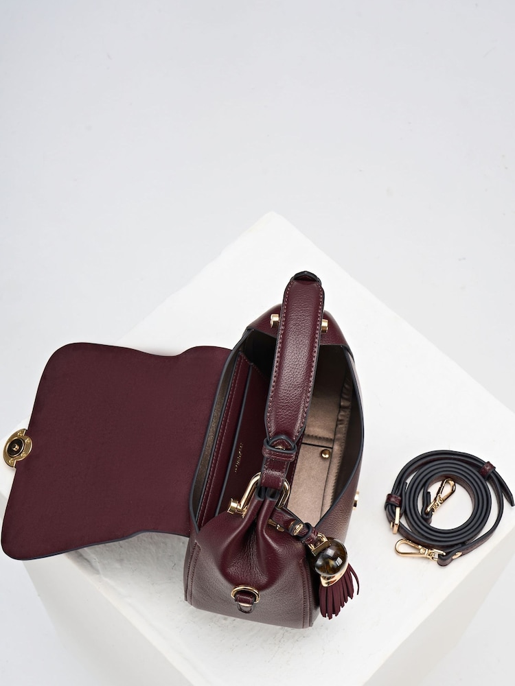 Luella Grey Purple Diana Top Handle Cross-Body Bag - Image 5 of 5 Luella Grey Purple Diana Top Handle Cross-Body Bag - Image 5 of 5