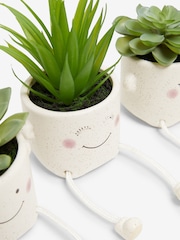 Set of 3 Green Artificial Dangly Succulents - Image 4 of 4