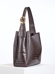 Luella Grey Brown Ariadne Hobo Bag - Image 4 of 5