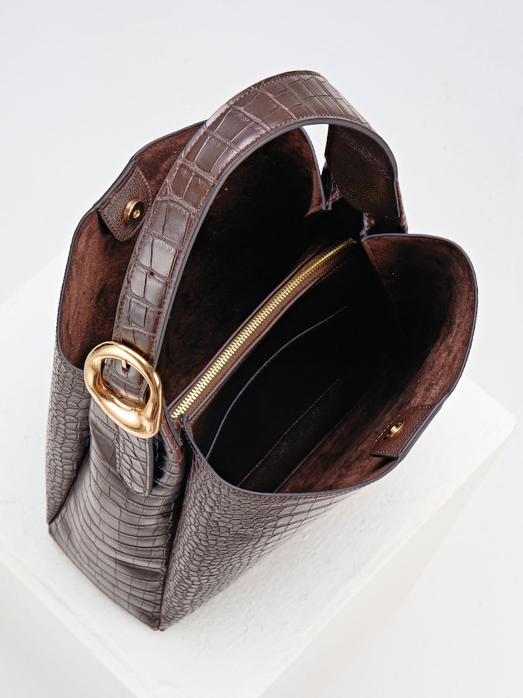 Luella Grey Brown Ariadne Hobo Bag - Image 5 of 5