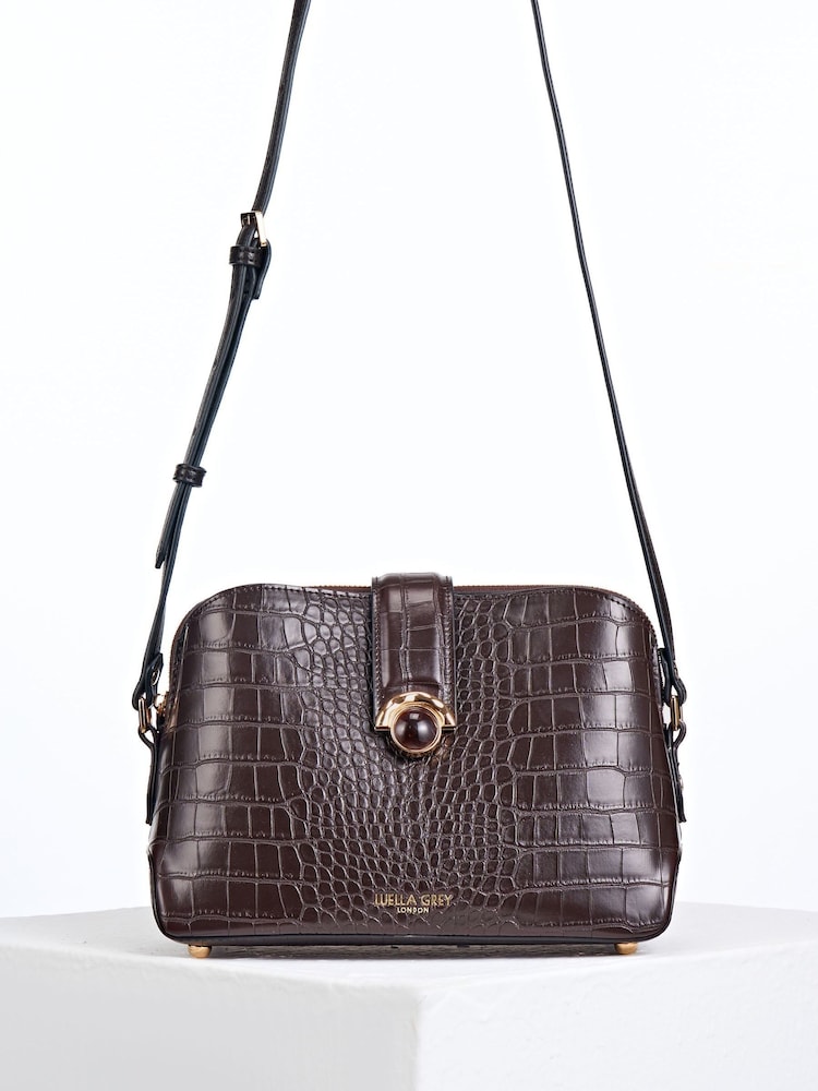 Luella Grey Brown Mills Cross-Body Bag - Image 1 of 3