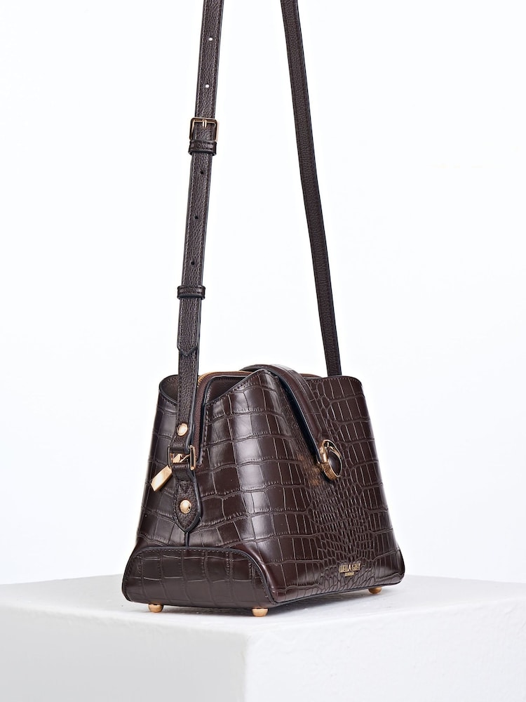 Luella Grey Brown Mills Cross-Body Bag - Image 2 of 3