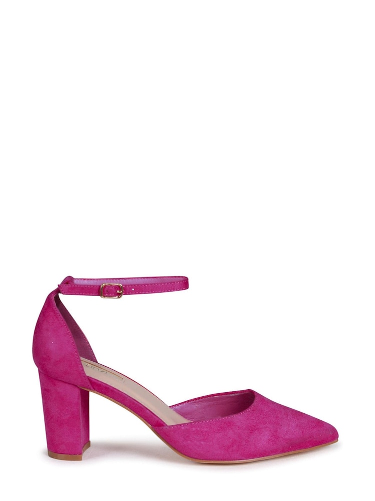 Rosa - Zapatos de salón de tacón cuadrado con parte posterior cerrada Jude de Linzi - Imagen 2 de 4 Rosa - Zapatos de salón de tacón cuadrado con parte posterior cerrada Jude de Linzi - Imagen 2 de 4