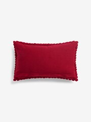 Red 43 x 43 Global Bobble Cushion - Image 4 of 5