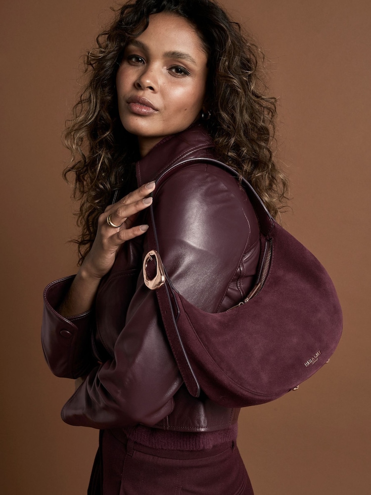 Lilla - Luella Grey Blythe Scoop Shoulder Bag - Bilde 1 av 6 Lilla - Luella Grey Blythe Scoop Shoulder Bag - Bilde 1 av 6