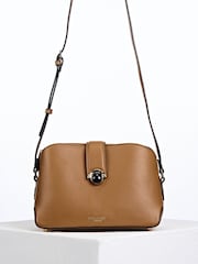 Luella Grey Tan Brown Mills Cross-Body Bag - Image 3 of 3