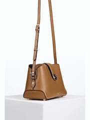 Luella Grey Tan Brown Mills Cross-Body Bag - Image 5 of 6