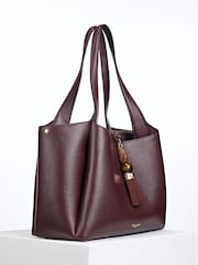 Luella Grey Purple Stella Laptop Tote - Image 5 of 6