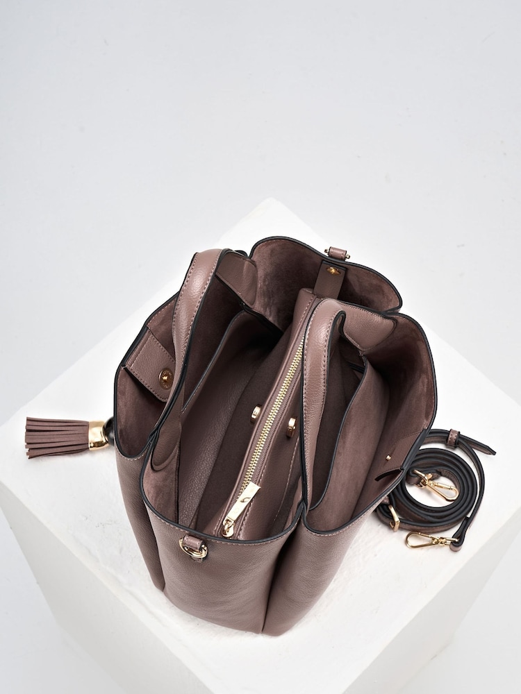 Luella Grey Nude Etta Small Tote - Image 5 of 5