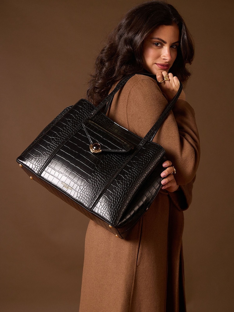 Czarny - Torba typu tote na laptopa Luella Grey Francois - Obraz 1 z 6 Czarny - Torba typu tote na laptopa Luella Grey Francois - Obraz 1 z 6