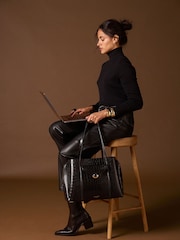 Czarny - Torba typu tote na laptopa Luella Grey Francois - Obraz 2 z 6