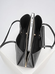 Czarny - Torba typu tote na laptopa Luella Grey Francois - Obraz 6 z 6
