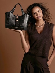 Negro - Bolso tote pequeño Etta de Luella Grey - Imagen 1 de 5