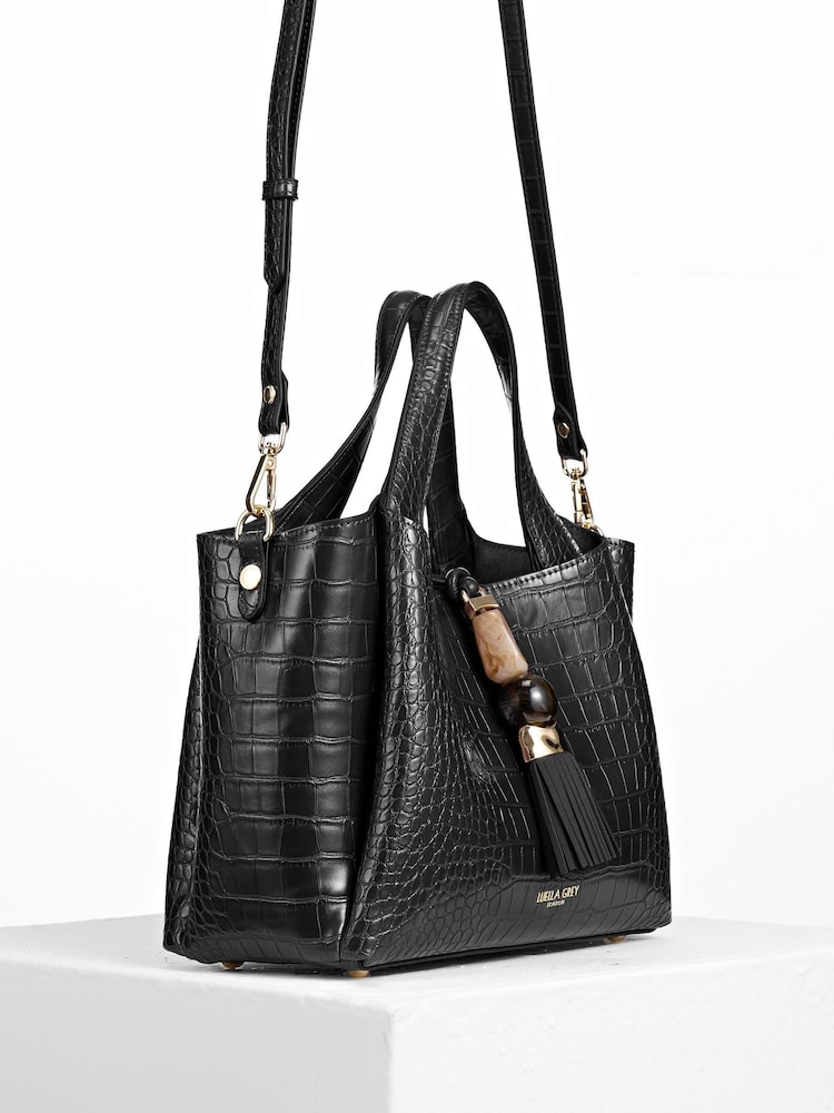 Negro - Bolso tote pequeño Etta de Luella Grey - Imagen 5 de 5 Negro - Bolso tote pequeño Etta de Luella Grey - Imagen 5 de 5