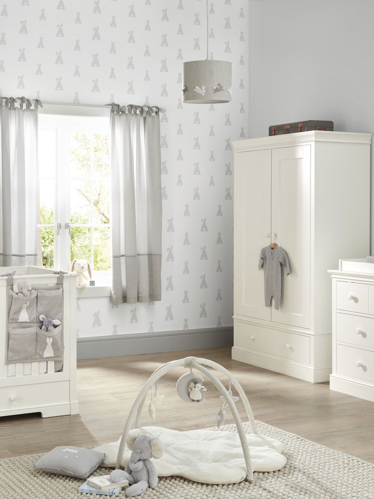 Mamas & Papas White Oxford 3 Piece Nursery Furniture Set - Image 1 of 11