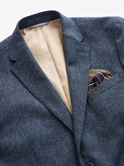 Barbour® Blue Donegal Slim Fit Suit Jacket - Image 10 of 19