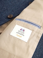 Barbour® Blue Donegal Slim Fit Suit Jacket - Image 17 of 19