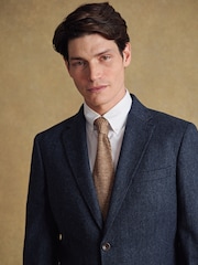 Barbour® Blue Donegal Slim Fit Suit Jacket - Image 4 of 19
