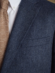 Barbour® Blue Donegal Slim Fit Suit Jacket - Image 7 of 19