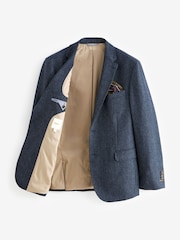 Barbour® Blue Donegal Slim Fit Suit Jacket - Image 9 of 19