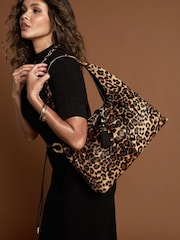 Marrón - Luella Grey Pandora Suede Hobo Bag - Imagen 3 de 7