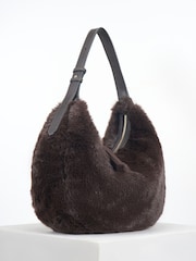 Ruskea - Luella Grey Theodora Scoop Hobo Bag - Kuva 3 / 4