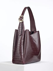 Luella Grey Purple Ariadne Hobo Bag - Image 5 of 6