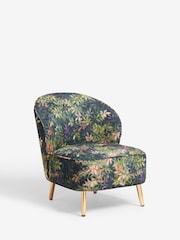Clarke & Clarke Congo Amethyst Emerald Green Meteo Accent Chair - Image 2 of 7