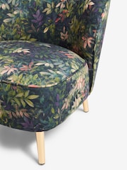 Clarke & Clarke Congo Amethyst Emerald Green Meteo Accent Chair - Image 3 of 7