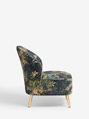 Clarke & Clarke Congo Amethyst Emerald Green Meteo Accent Chair - Image 4 of 7