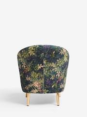 Clarke & Clarke Congo Amethyst Emerald Green Meteo Accent Chair - Image 5 of 7