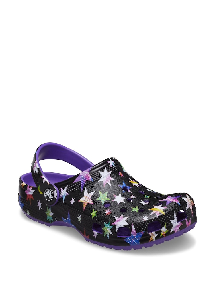 Crocs Black Star Toddler Classic Clogs - Image 2 of 4