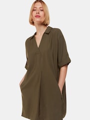 Whistles Green Mel Relaxed Dress - Image 1 of 5