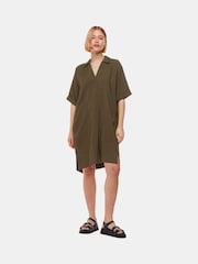 Whistles Green Mel Relaxed Dress - Image 3 of 5