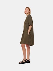 Whistles Green Mel Relaxed Dress - Image 4 of 5