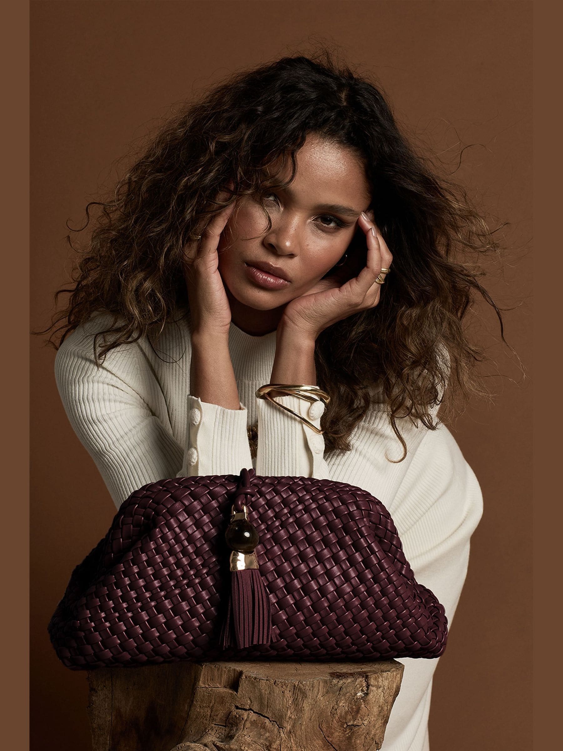 Luella Grey Women's Purple 'Indigo' Oversized Clutch In - Image 1
