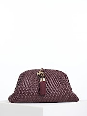 Luella Grey Purple Indigo Oversized Clutch - Image 4 of 6