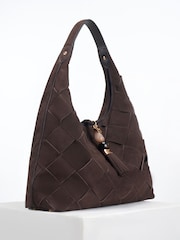 Brun - Sac hobo Luella Grey Pandora Weave Slouch - Image 6 sur 6
