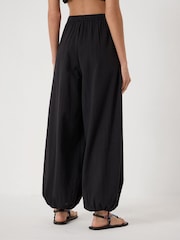 Hush Black Balloon Seersucker Beach Trousers - Image 3 of 6