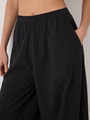 Hush Black Balloon Seersucker Beach Trousers - Image 5 of 6